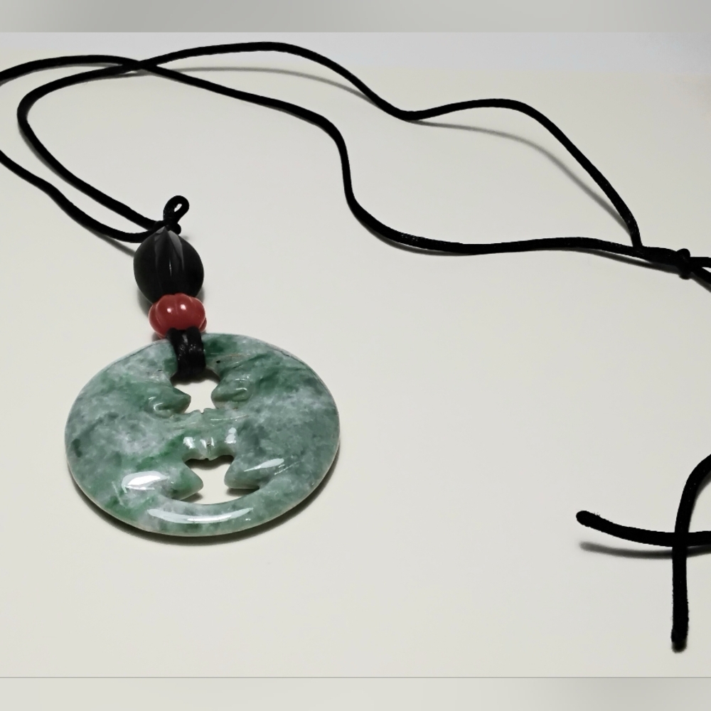 Kissing Moon Jade Necklace